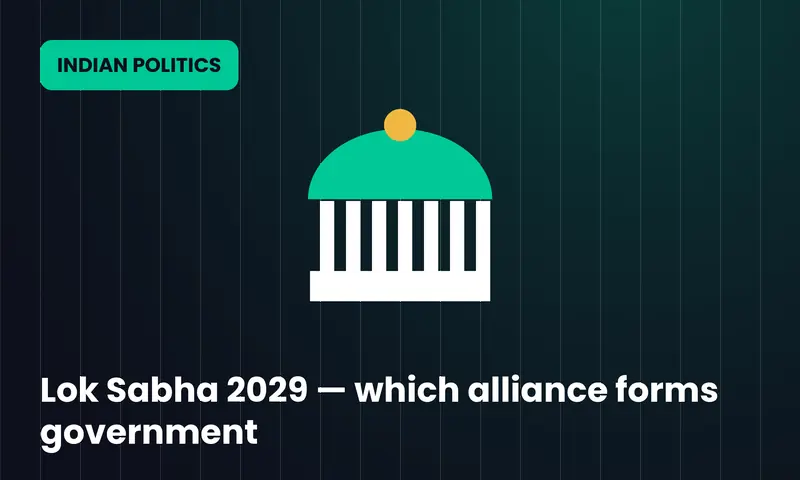 Lok Sabha 2029 — which alliance forms government