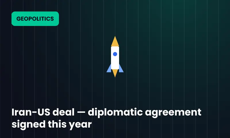 Iran-US deal — diplomatic agreement signed this year
